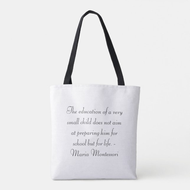Love | Montessori | Trinomial Cube Tote Bag (Back)