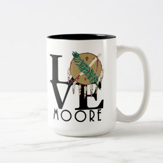 LOVE Moore Oklahoma 15oz Two-Tone Coffee Mug