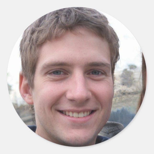 Love More Classic Round Sticker (Front)