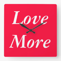 Love More Clock - A Lovely Timepiece
