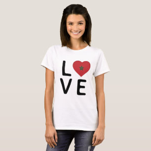 Love - Morocco Flag T-Shirt