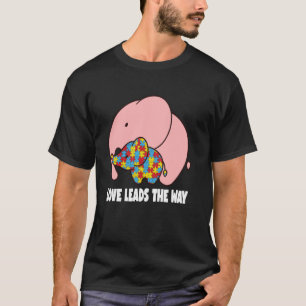 Love Mother Daughter Autistic Girls Autism Awarene T-Shirt