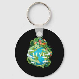 Love Mother Earth Day Save Our Planet Environment  Key Ring