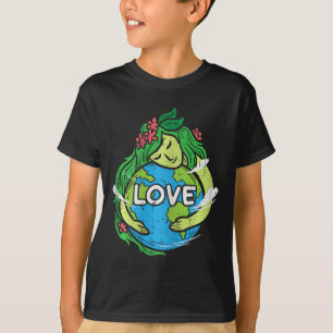 Love Mother Earth Planet Hug Nature Environment Ea T-Shirt
