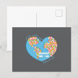 Love Mother Earth There Is No Planet B Postcard