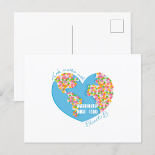 Love Mother Earth There Is No Planet B Postcard
