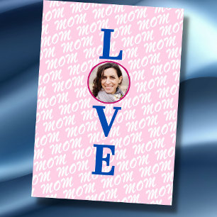 Love mother Love mum we love you mum custom photo Card