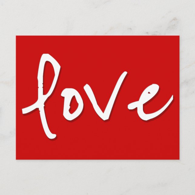 Love motivational postcard (Front)