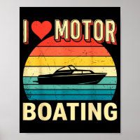 Love motor boating boat captain pontoon lake
