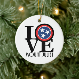 LOVE Mount Juliet Ceramic Tree Decoration