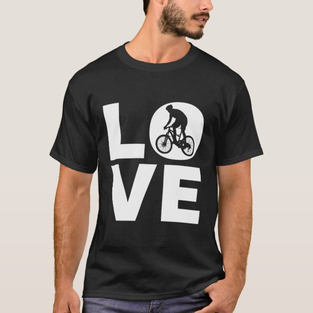 Love Mountain Biking I Love Mtb Mountain Bikers T-Shirt (Front)