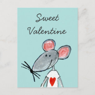 Love Mouse Holiday Postcard