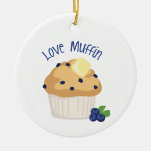Love Muffin Ceramic Tree Decoration
