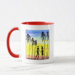 Love Mug<br><div class="desc">This 'Love' watercolor design features the power of colors and art,  the scenery and the palm tress tell the rest of the story</div>