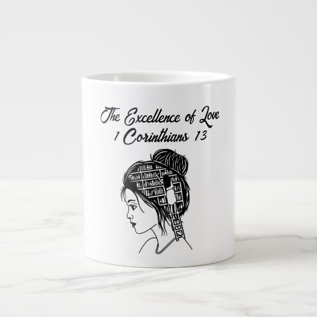 Love -mug giant coffee mug (Front)