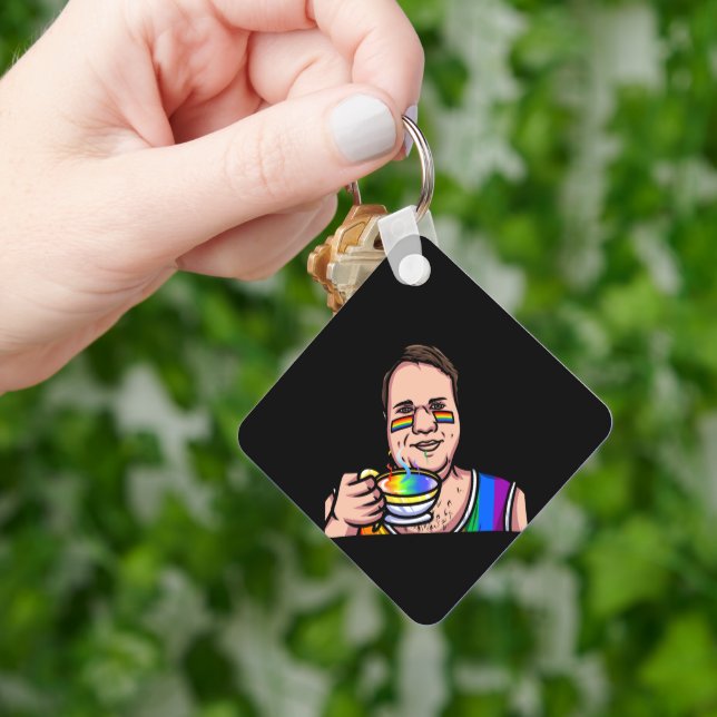 Love Mug & Love World Key Ring (Hand)