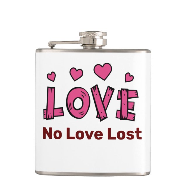 LOVE Mugs Hip Flask (Front)