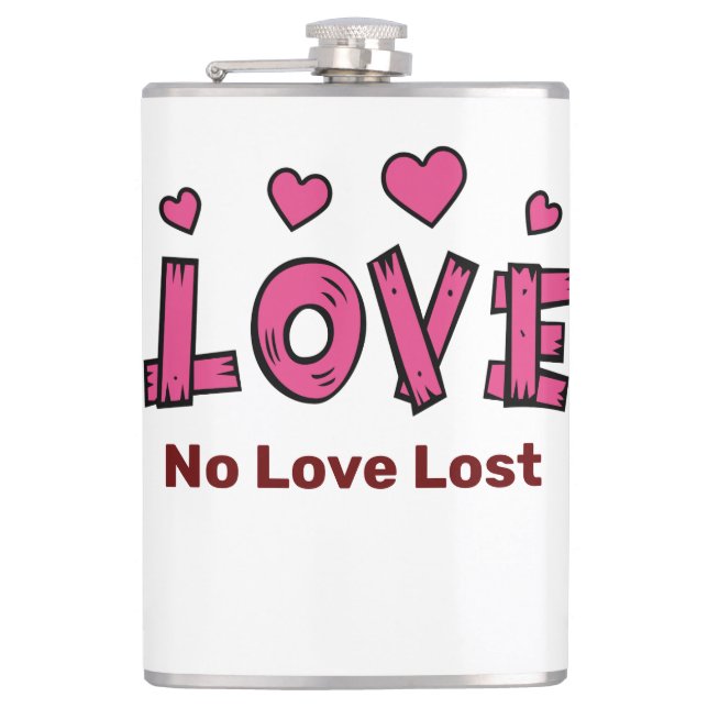 LOVE Mugs Hip Flask (Front)