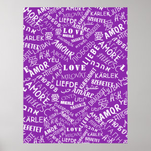 LOVE - Multi Language - Customisable International Poster