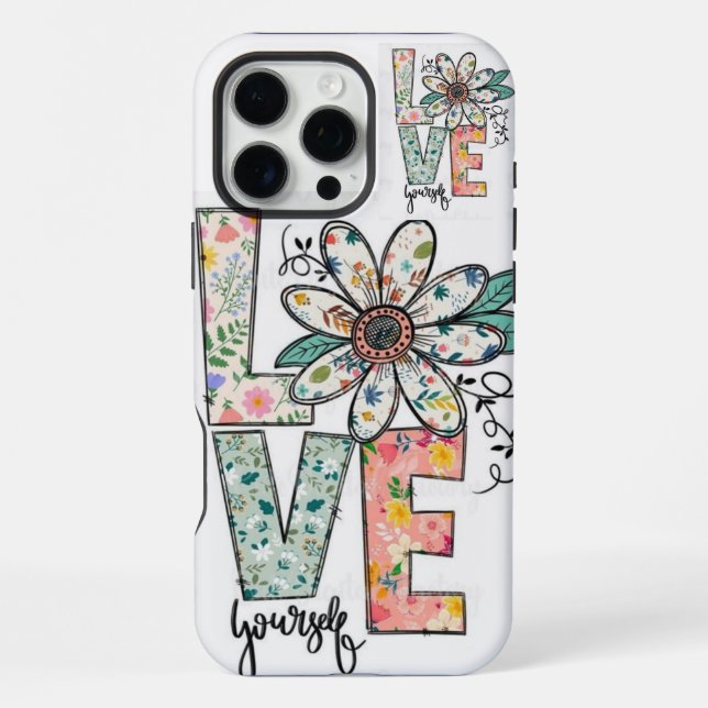 LOVE MULTY FLOWERS iPhone / iPad case (Back)
