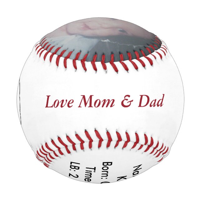 Love Mum & Dad Baby Baseball (Back)