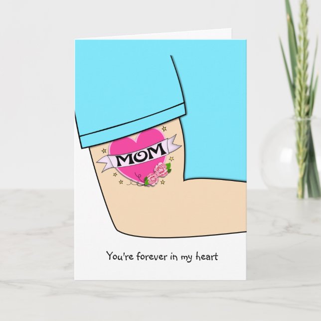 Love Mum Tattoo Mothers Day Card (Front)