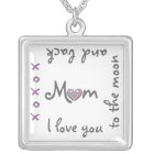 Love Mum to moon and back necklace