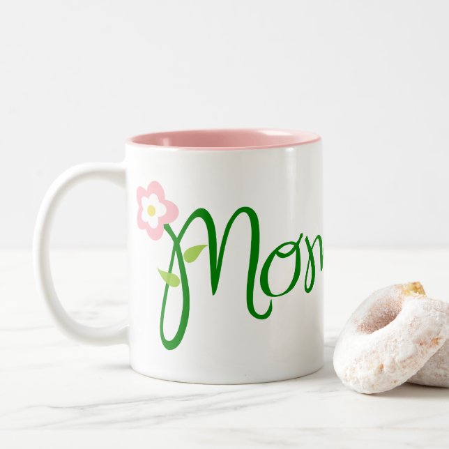 Love Mum Two-Tone Coffee Mug (With Donut)