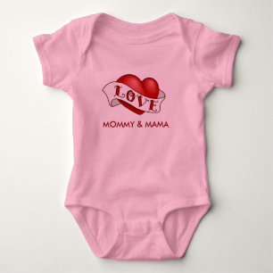 Love Mummy & Mama Baby Bodysuit