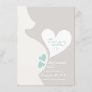 Love Mummy's Tummy Twins Pregnancy Announcement