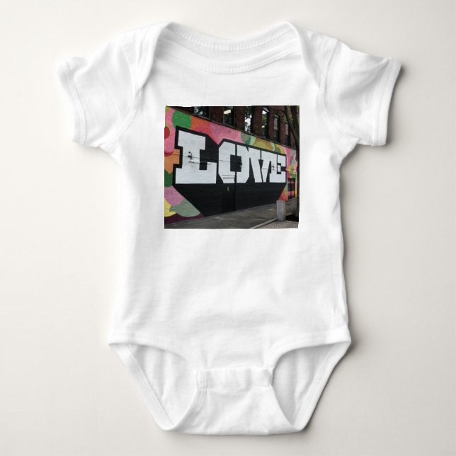 Love Mural Baby Bodysuit (Front)