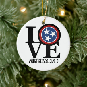 LOVE Murfreesboro Ceramic Tree Decoration