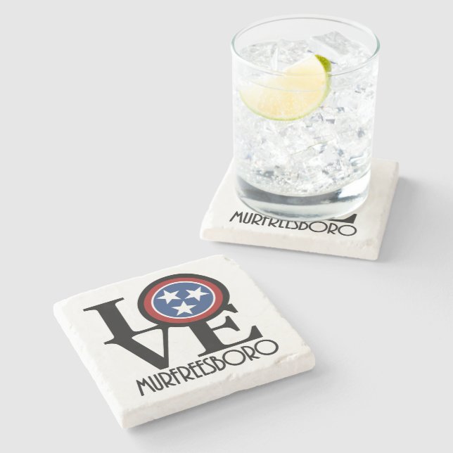 LOVE Murfreesboro Stone Coaster (Side)