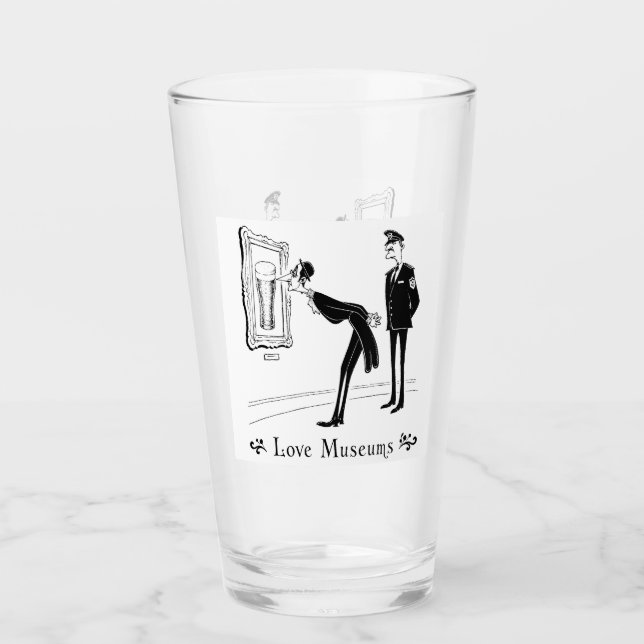Love Museums Pint Glass (Front)
