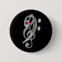 Love Music Clef Sculpture