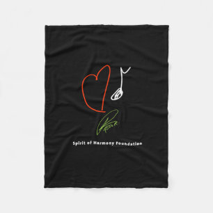 Love Music Fleece Blanket