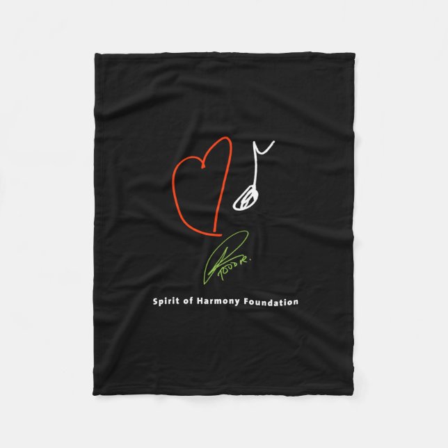 Love Music Fleece Blanket (Front)