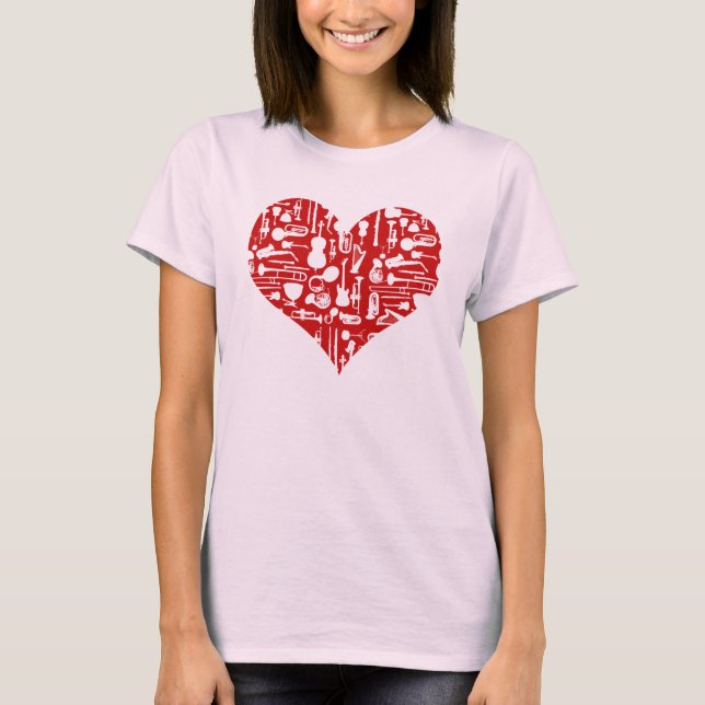 Love Music Instruments T-shirt (Front)