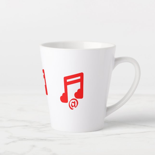 @ love music latte mug (Right)