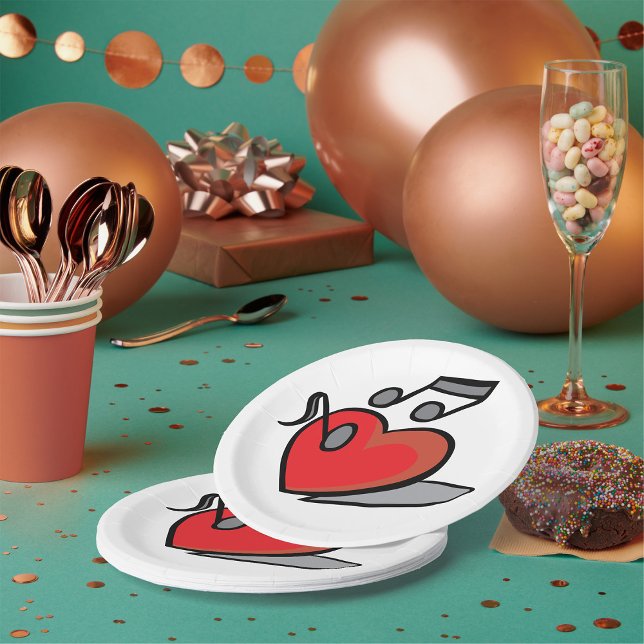 Love Music Paper Plate (Creator Uploaded)