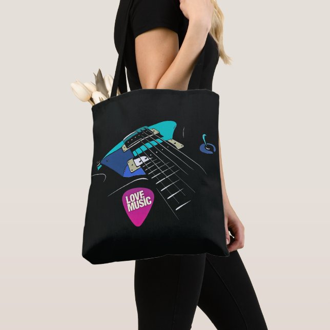 Love Music Tote Bag (Close Up)