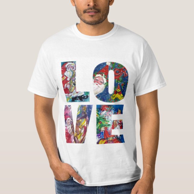 LOVE MUSICAL  SANTA XMAS PARTY T-Shirt (Front)