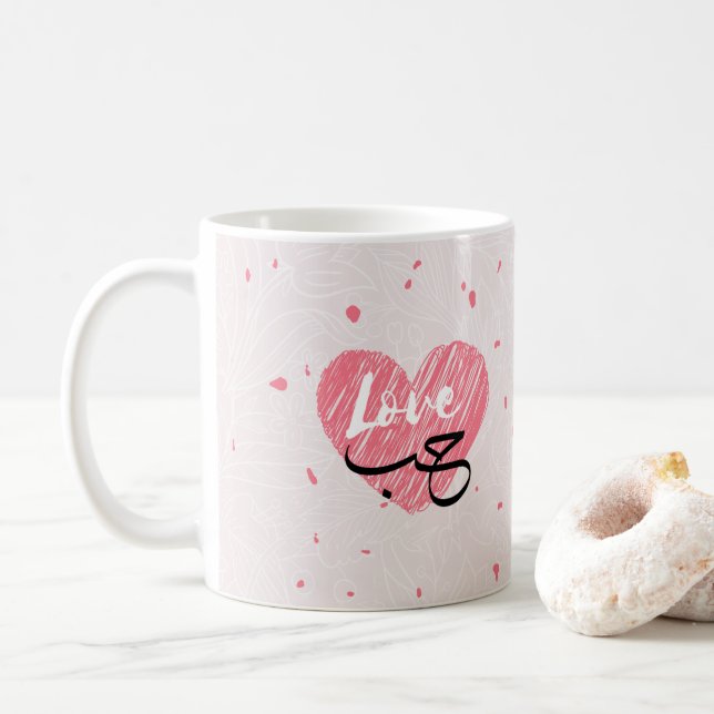 love muslim couple coffee mug (With Donut)