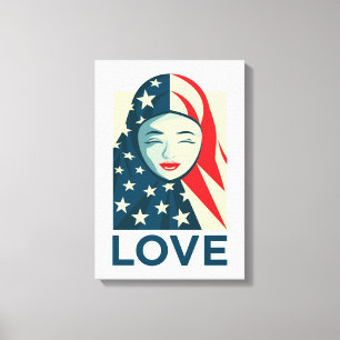 Love   Muslim Refugee Canvas Print