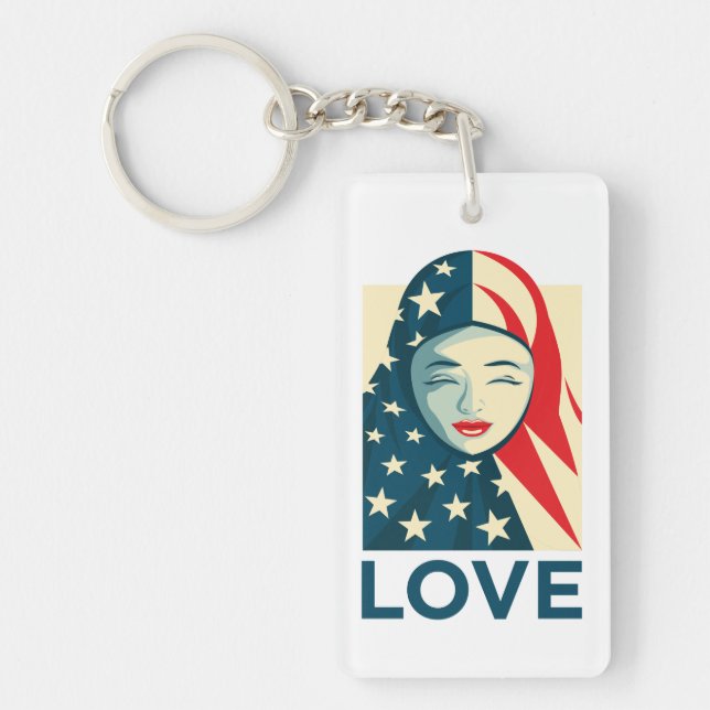 Love | Muslim Refugee Key Ring (Front)