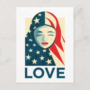 Love   Muslim Refugee Postcard