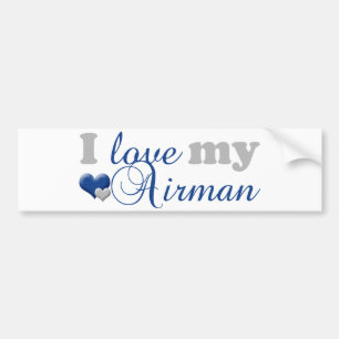 Love my Airman Bumper Sticker