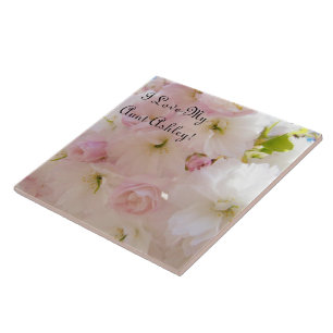 Love My Aunt gifts Blossoms Tiles Tile art Spring