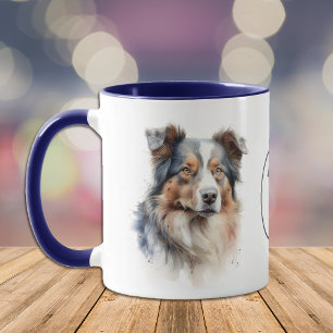 Love My Aussie Dog Portrait Mug
