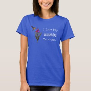 Love My Babci Hummingbird Personalised   T-Shirt